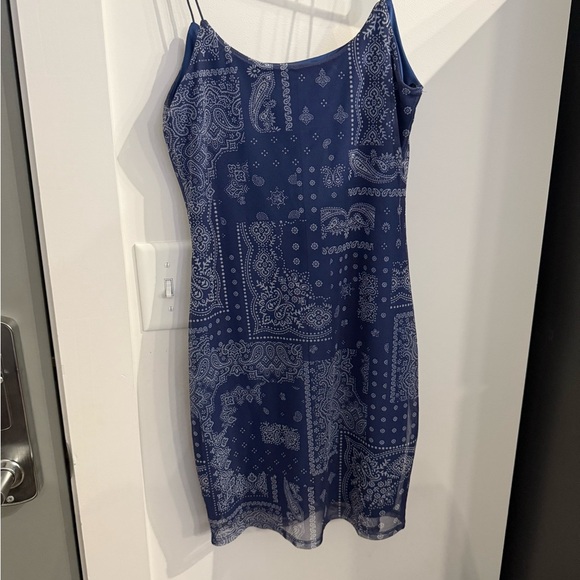 FOREVER 21 | Blue Paisley Spaghetti Strap Dress - Picture 8 of 8